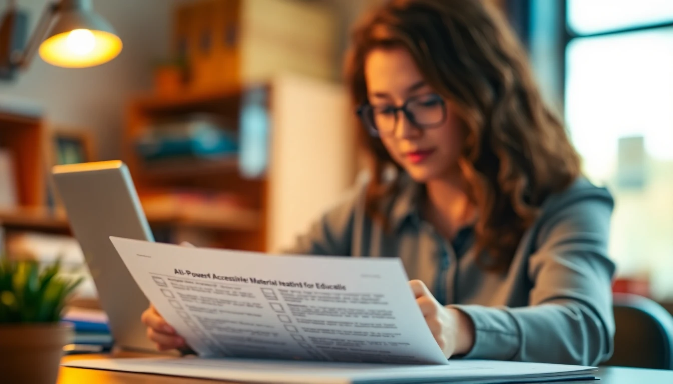 AI-Powered Accessible Material Creation Checklist for Educat