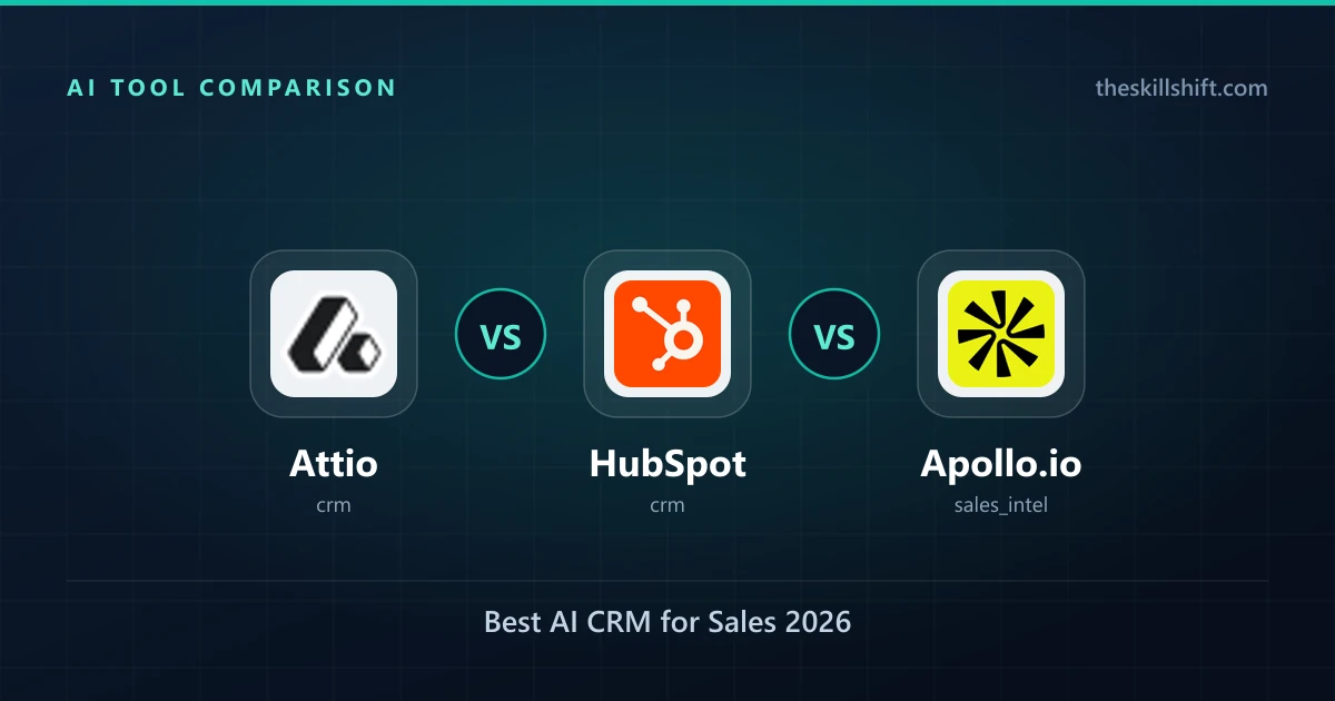 Attio vs HubSpot vs Apollo.io: Best AI CRM for Sales 2026