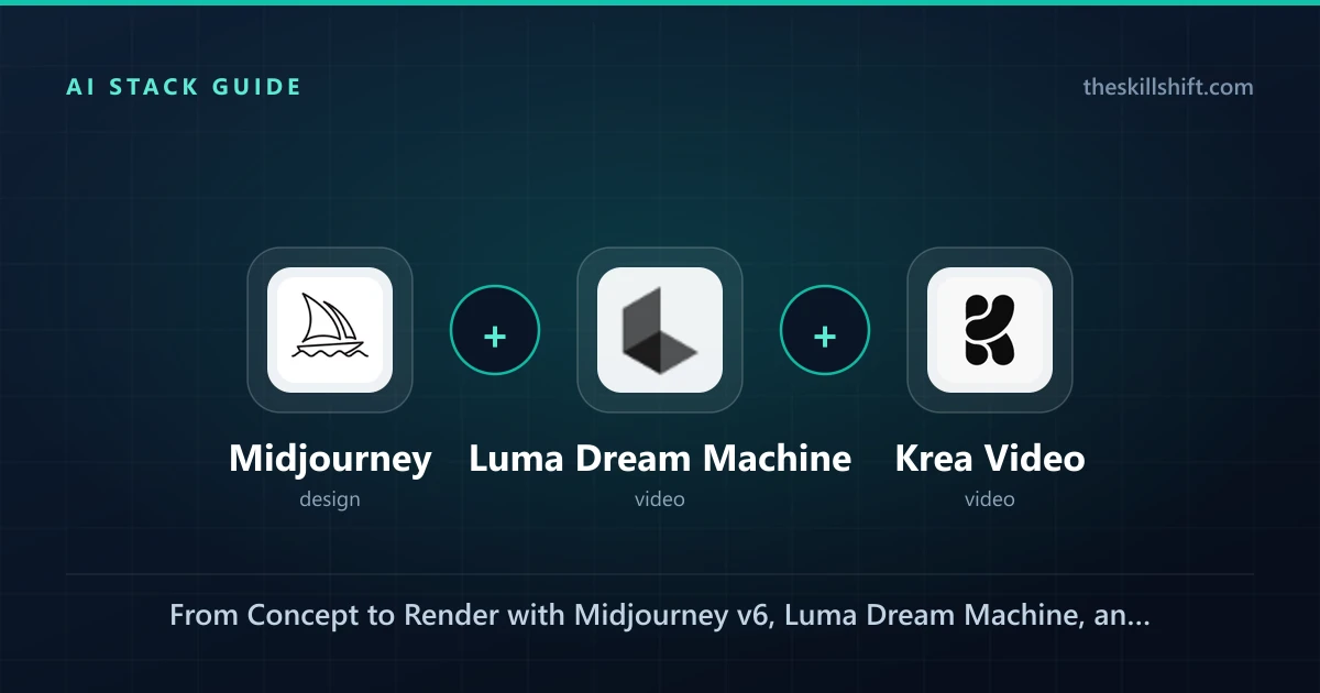 The AI-Powered Design Workflow 2026: From Concept to Render with Midjourney v6, Luma Dream Machine, and Krea Video