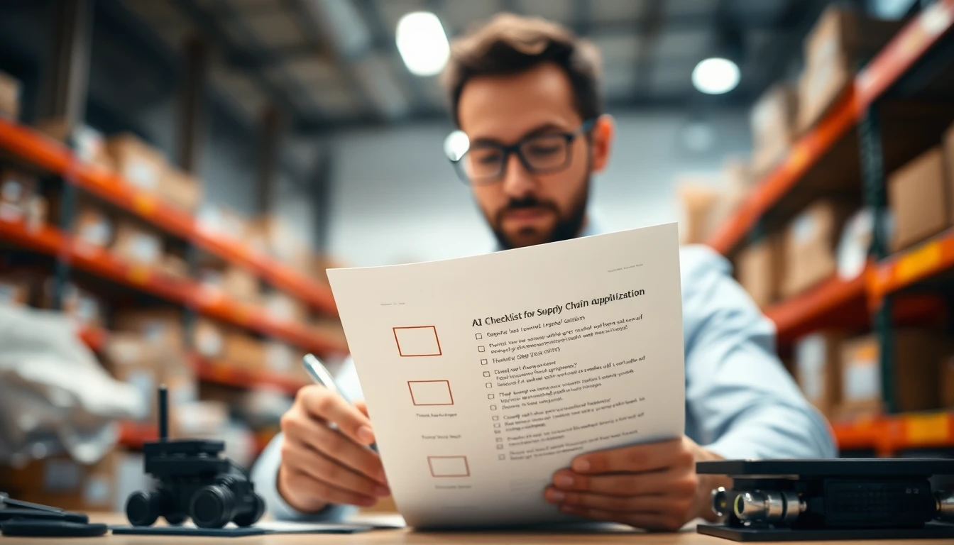 AI Checklist for Supply Chain Inventory Optimization