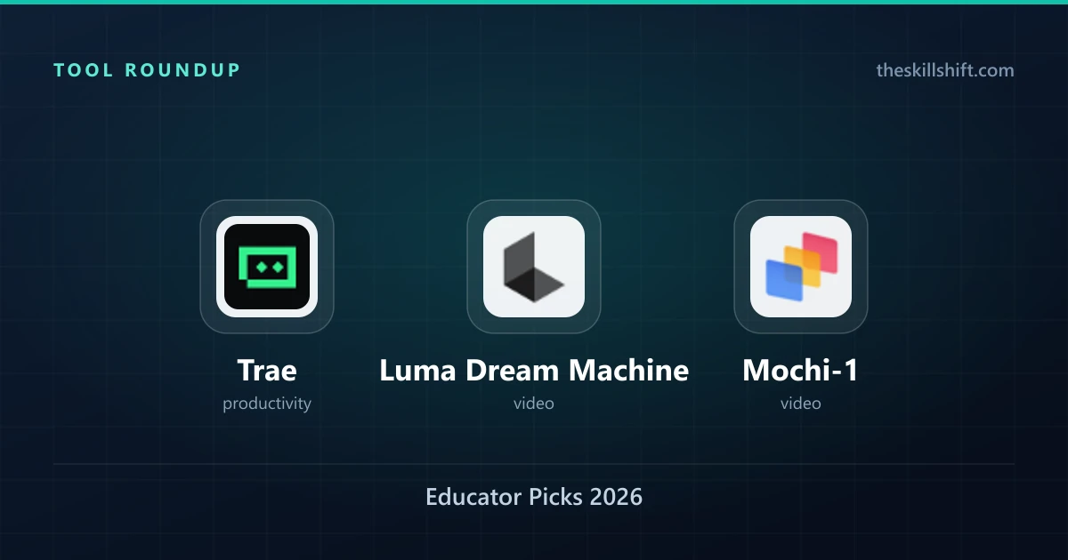 Educator Picks 2026: Trae & Luma Dream Machine Replace Mochi-1
