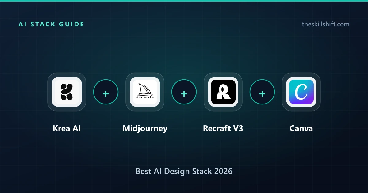 Best AI Design Stack 2026: Krea AI, Midjourney, Recraft
