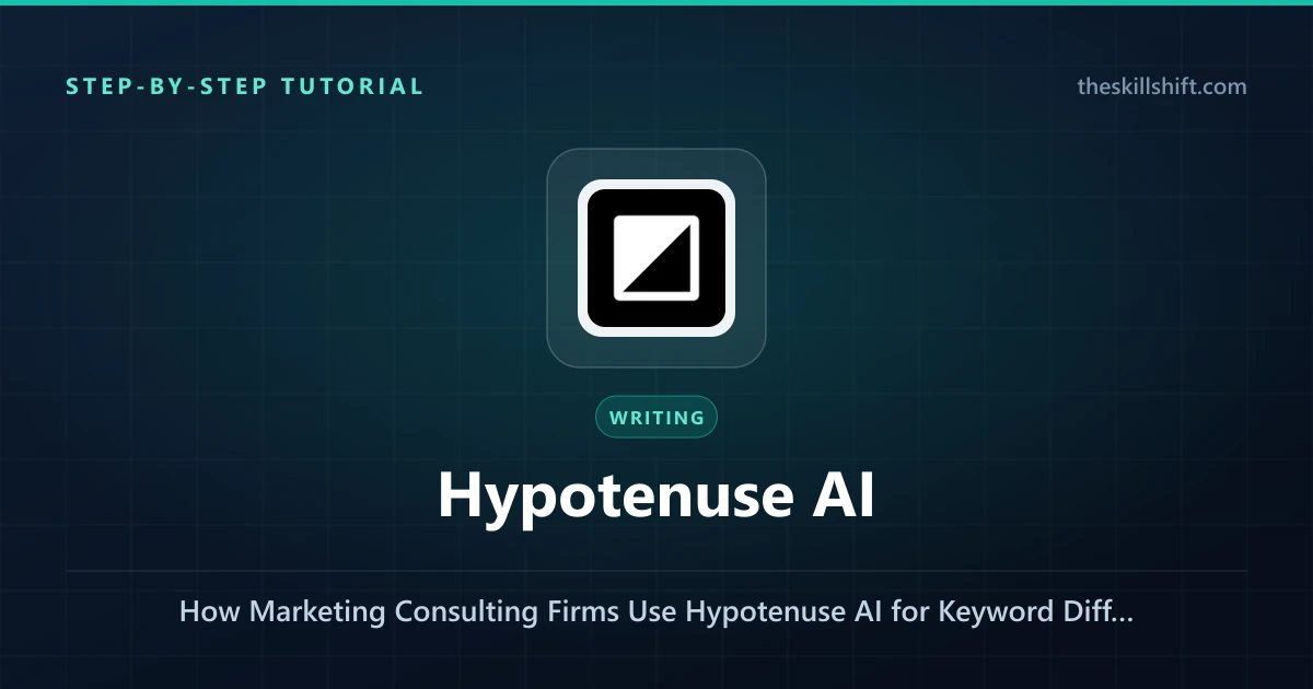 How Marketing Consulting Firms Use Hypotenuse AI for Keyword Difficulty Analysis