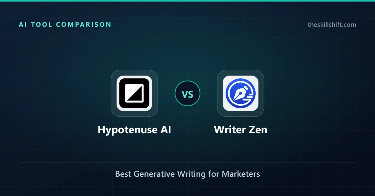 Hypotenuse AI vs Writer Zen: Best Generative Writing for Marketers