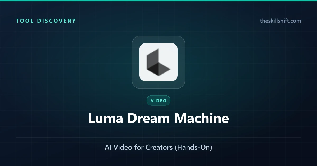 Luma Dream Machine 2026: AI Video for Creators (Hands-On)