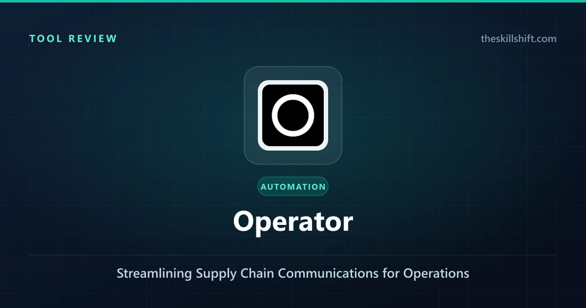 Operator AI Review 2026: Streamlining Supply Chain Communications for Operations