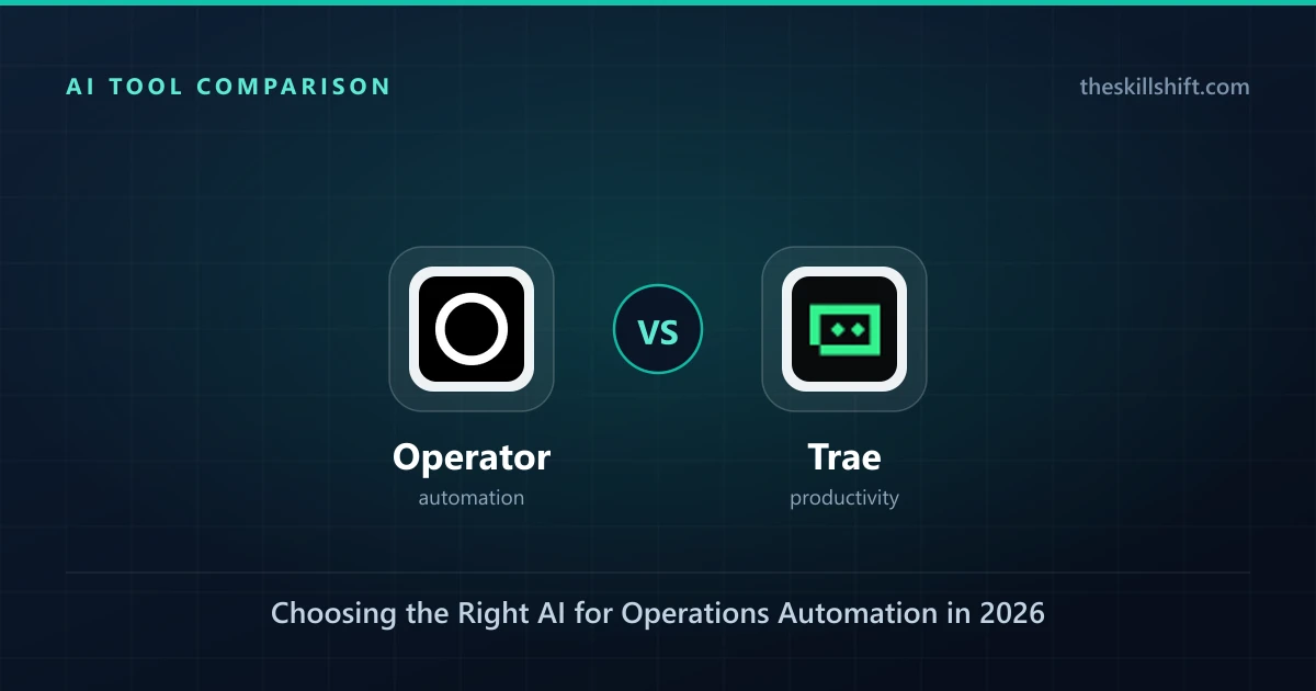 Operator vs. Trae: Choosing the Right AI for Operations Automation in 2026