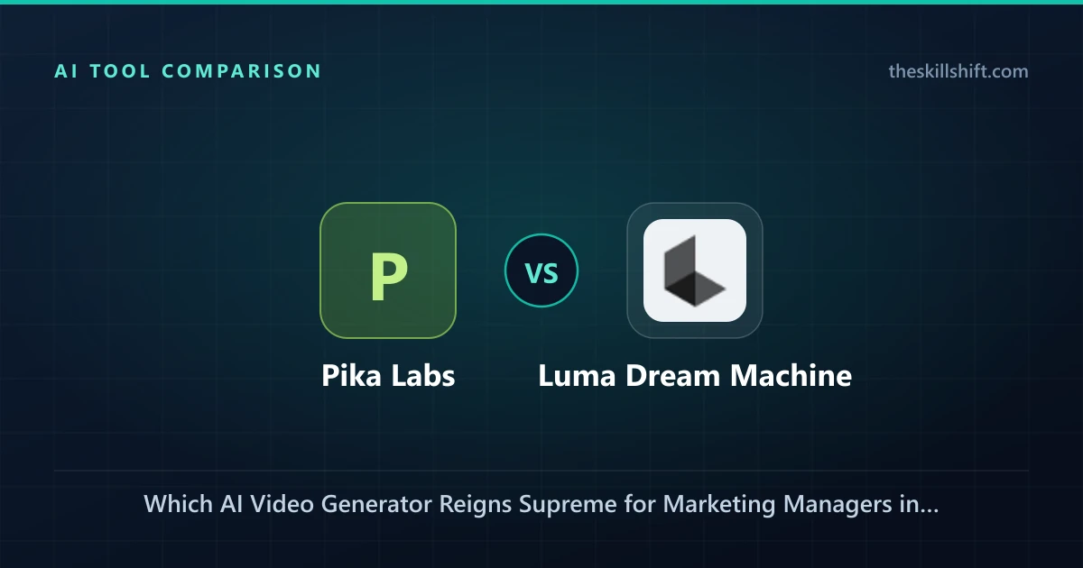 Pika Labs vs. Luma Dream Machine: Which AI Video Generator Reigns Supreme for Marketing Managers in 2026?