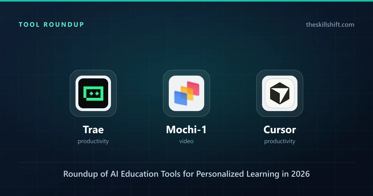 Roundup of AI Education Tools for Personalized Learning in 2026: Featuring Trae, Mochi-1, & Cursor